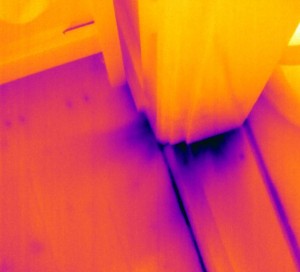 NiiR Termografering Træk ses med det termisikekamera